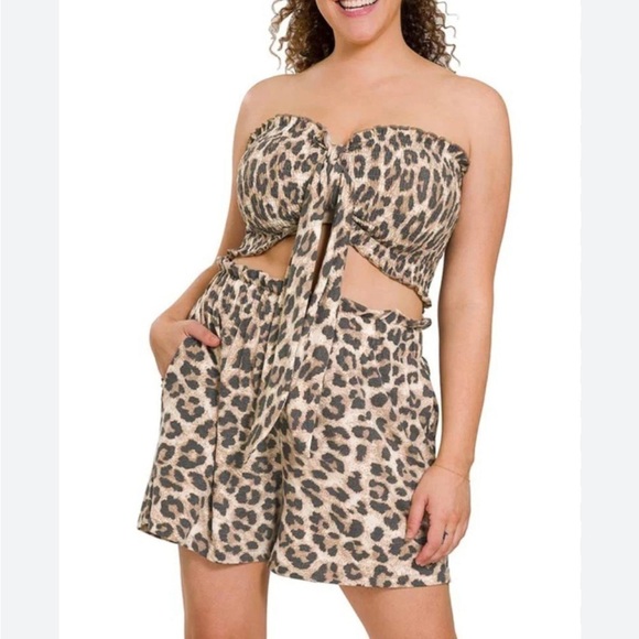 Leopard Short Set - Picture 1 of 4